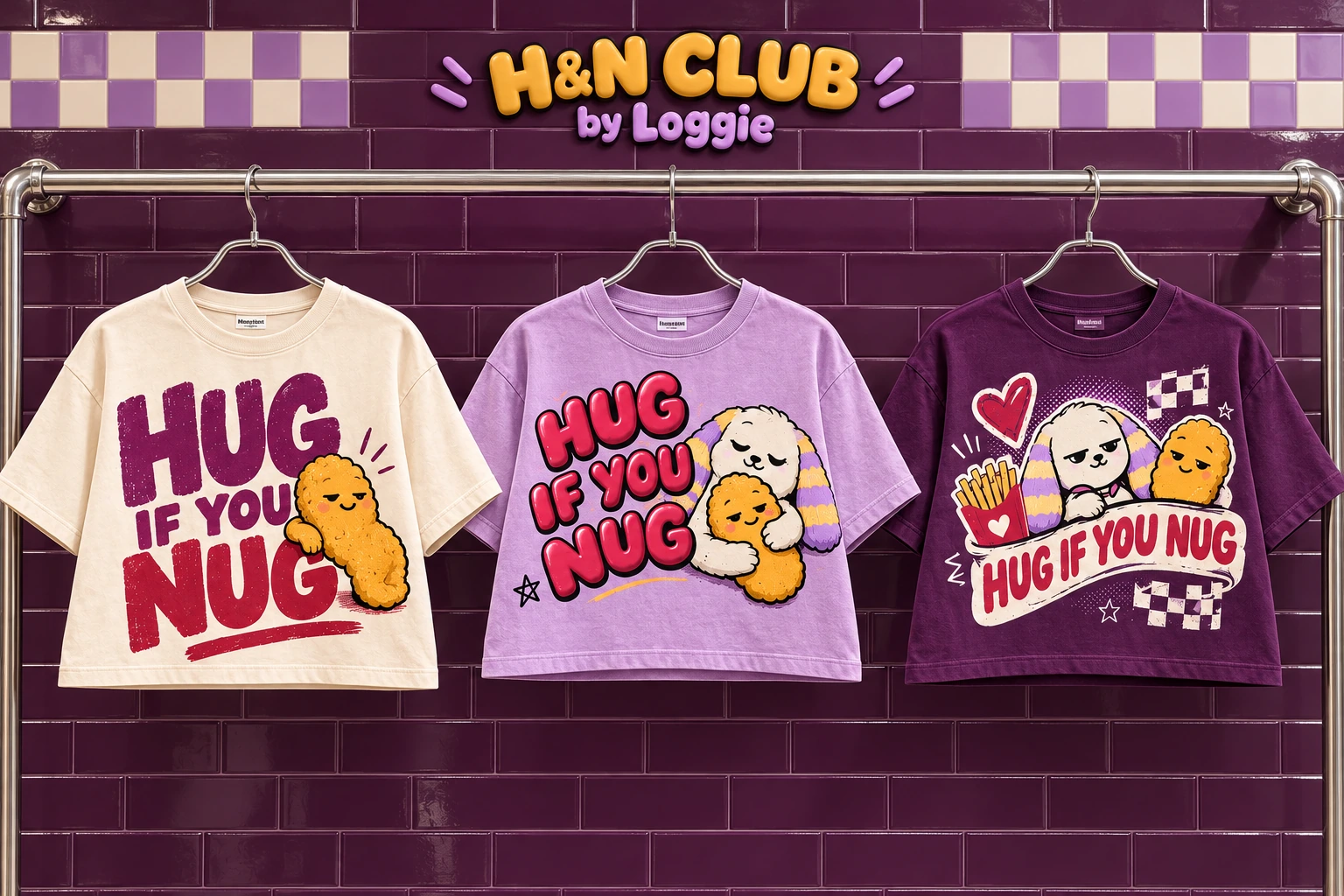 Hug and Nug crop tee collection preview